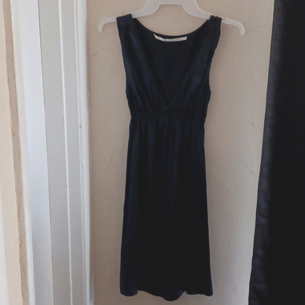 Black silk dress